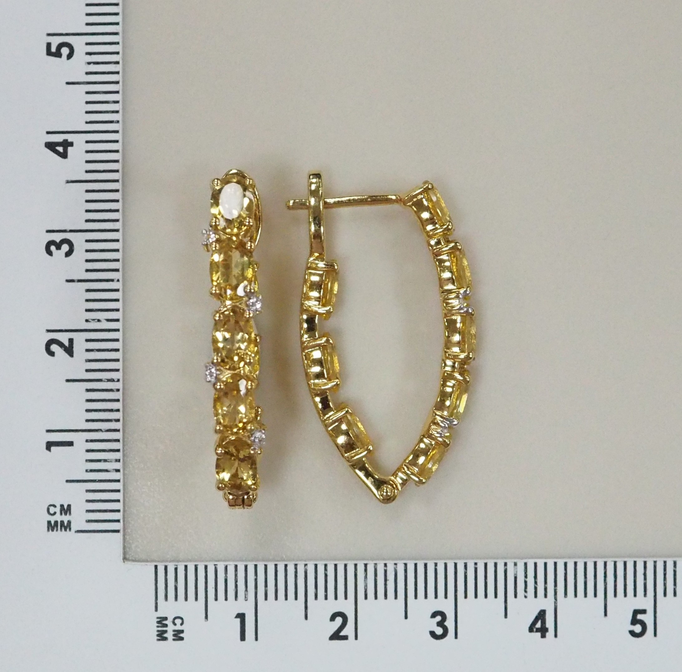 Серебряные серьги с гелиодорами